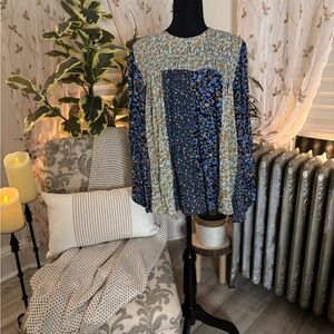 Floral Patchwork Women's Top